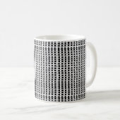 Zebra Black & White Checkered Mug (Devant droit)
