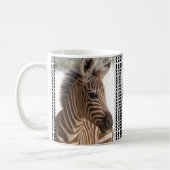 Zebra Black & White Checkered Mug (Gauche)
