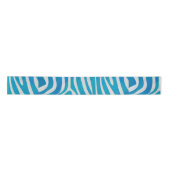 Zebra Blauw en wit afdrukken Lint (Voorkant)