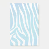 Zebra Blauw en wit afdrukken Post-it® Notes (Voorkant)