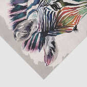 Zebra Bloemen Waterverf Kunst Tissuepapier (Detail)