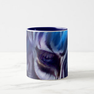 Zebra Blue Art Mok