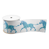Zebra Blue en White Silhouette Lint (Spoel)