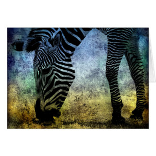 Zebra Blue et Green Grunge