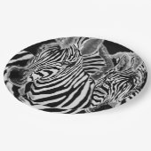 Zebra Borden Papieren Bordje (Gekanteld)