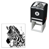 Zebra Botanische Kunst Zelfinktende Stempel (In situ)