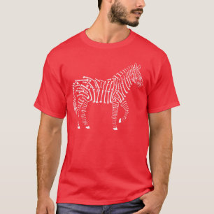 Zebra, botten, röntgenfoto's, grappig t-shirt