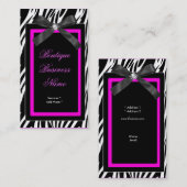 Zebra Boutique label hot pink bow afbeelding (Voorkant / Achterkant)