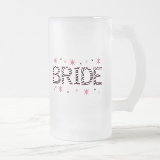 Zebra Bride Matglas Bierpul (Rechts)