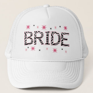 Zebra Bride Trucker Pet