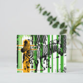 Zebra Briefkaart (Staand voorkant)
