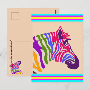 Zebra Briefkaart