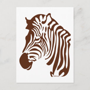 Zebra Briefkaart
