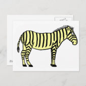 Zebra Briefkaart (Voorkant / Achterkant)