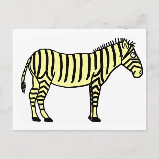 Zebra Briefkaart (Voorkant)