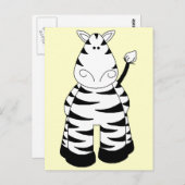 Zebra Briefkaart (Voorkant / Achterkant)