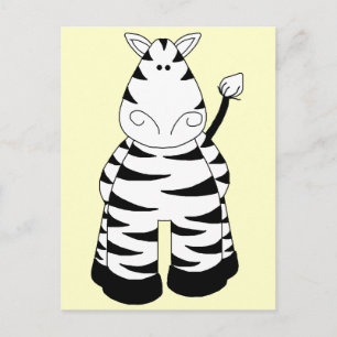 Zebra Briefkaart