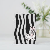 Zebra Briefkaart (Staand voorkant)