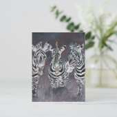 zebra briefkaart (Staand voorkant)