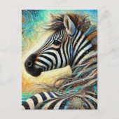 Zebra Briefkaart (Voorkant)