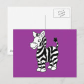 Zebra Briefkaart (Voorkant / Achterkant)