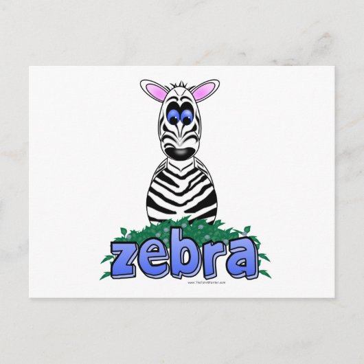 ZEBRA BRIEFKAART (Voorkant)