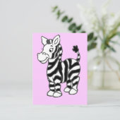 Zebra Briefkaart (Staand voorkant)