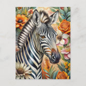 Zebra Briefkaart (Voorkant)