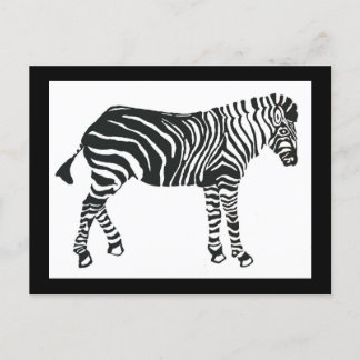 Zebra briefkaart