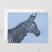 Zebra Briefkaart (Voorkant / Achterkant)