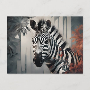 Zebra Briefkaart
