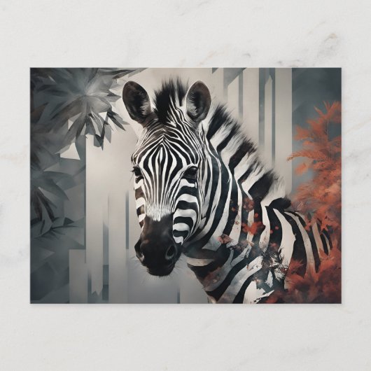 Zebra Briefkaart (Voorkant)
