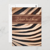 Zebra-Briefkaart Briefkaart (Voorkant / Achterkant)