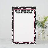 Zebra Briefpapier (Staand voorkant)