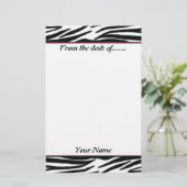 Zebra Briefpapier (Staand voorkant)