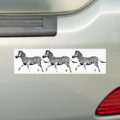 Zebra Bumpersticker (Op auto)