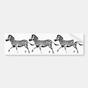 Zebra Bumpersticker