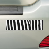 Zebra Bumpersticker (Op auto)