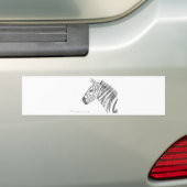 Zebra Bumpersticker (Op auto)
