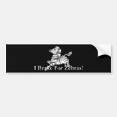 Zebra Bumpersticker (Voorkant)