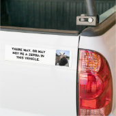 Zebra Bumpersticker - Grappig! (Op Truck)