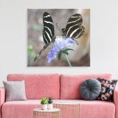 Zebra Butterflies! Canvas Afdruk (Insitu (Woonkamer))