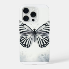 Zebra Butterfly Watercolor AREF295 - Watercolor iPhone 15 Pro Hoesje