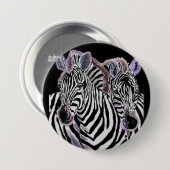 Zebra Button van paar families (Voorkant /achterkant)