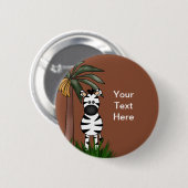 Zebra Buttonnen Ronde Button 5,7 Cm (Voorkant /achterkant)
