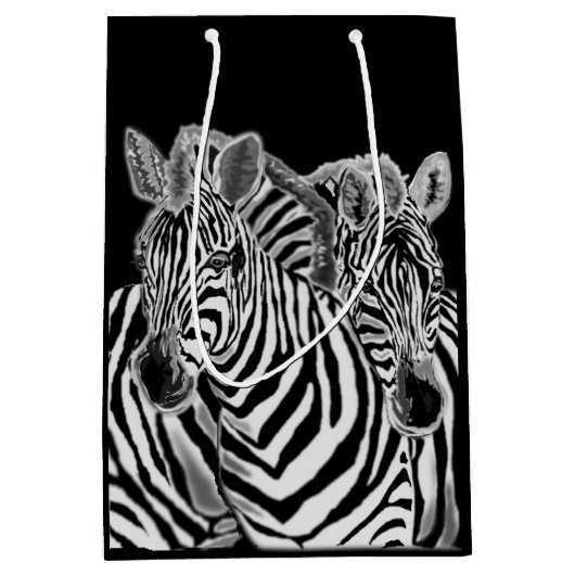 Zebra-cadeaubag Medium Cadeauzakje (Voorkant)