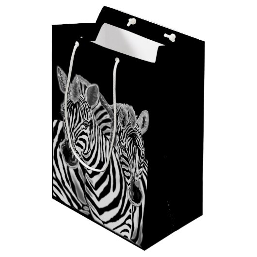 Zebra Cadeautas (Voorkant Gekanteld)