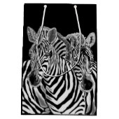 Zebra-cadeautas Medium Cadeauzakje (Achterkant)