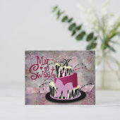 Zebra Cake Sweet 16 Invitations (Debout devant)