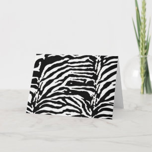 Zebra Camouflage Black en White Artistic Pattern Kaart